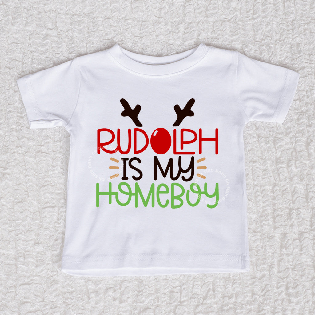 Rudolph Short Sleeve White Shirt