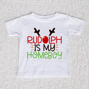 Rudolph Short Sleeve White Shirt