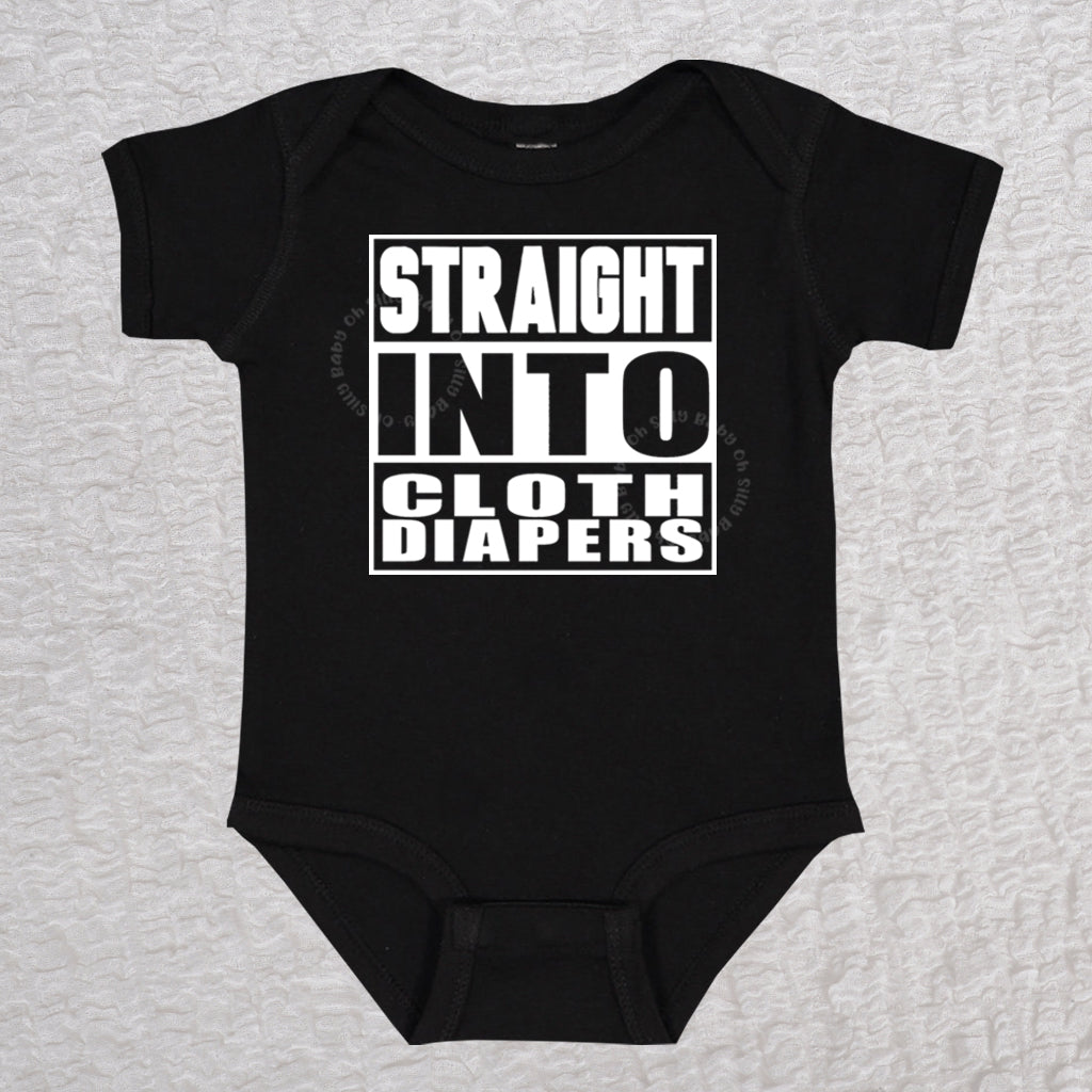 Straight Into Cloth Diapers Bodysuit Oh Silly Baby