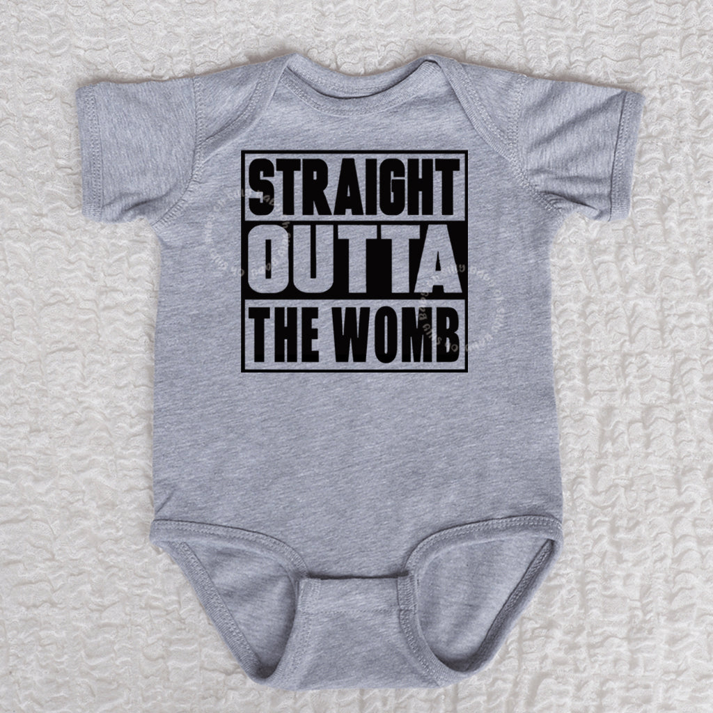 Straight Outta The Womb Bodysuit Oh Silly Baby