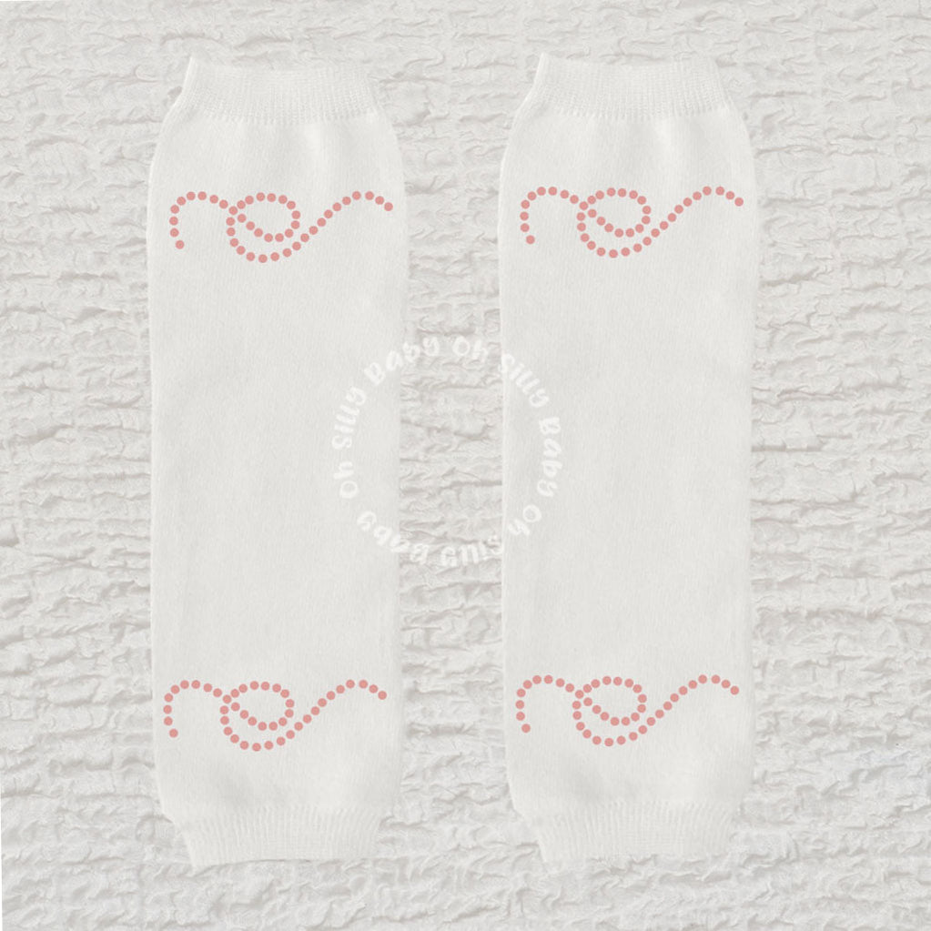 Swirly Dots Baby Leg Warmers Arm Warmers Oh Silly Baby