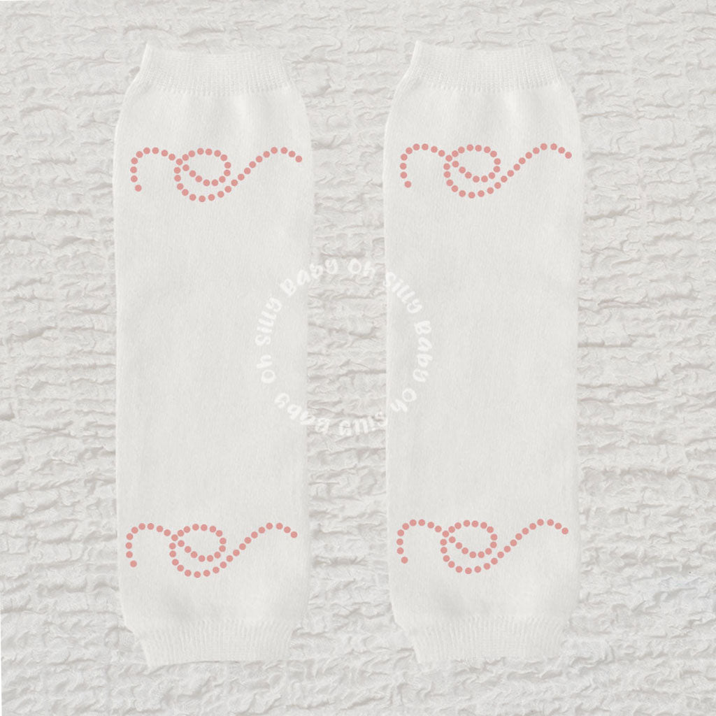 Rose Gold Swirly Dots Leg Warmer