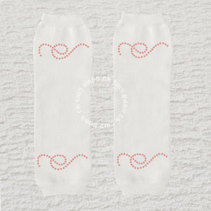 Rose Gold Swirly Dots Leg Warmer