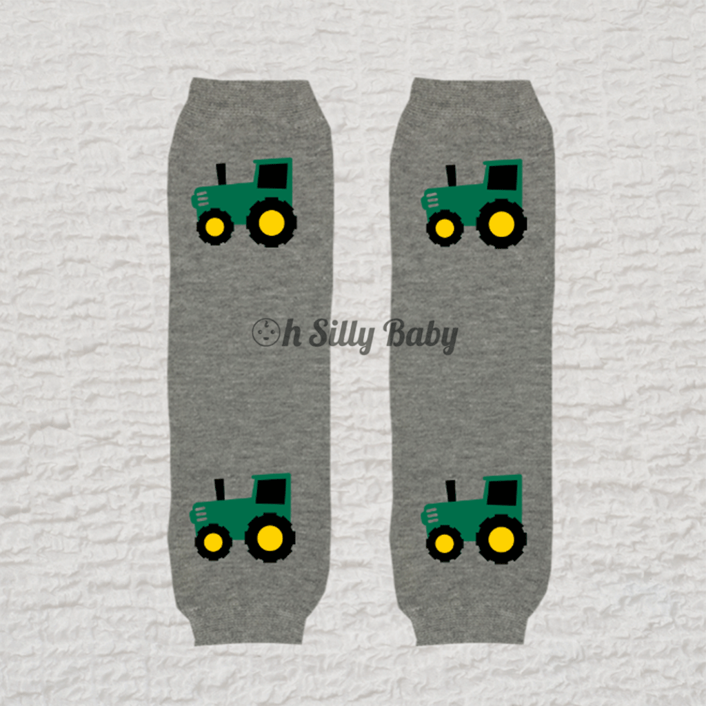 The Green Tractor Heather Gray Leg Warmer